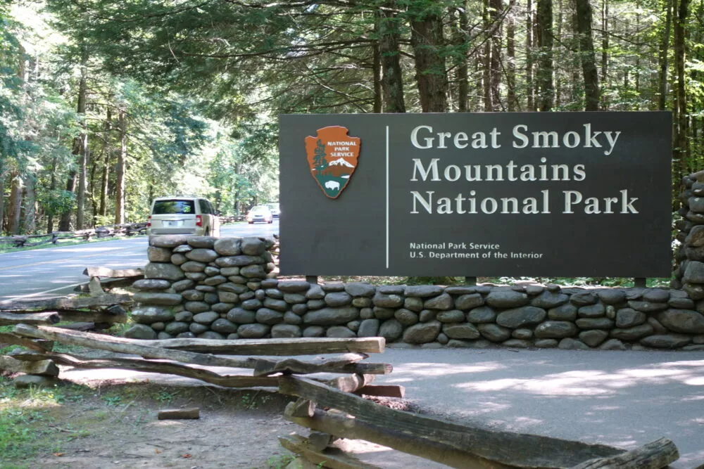 national park sign