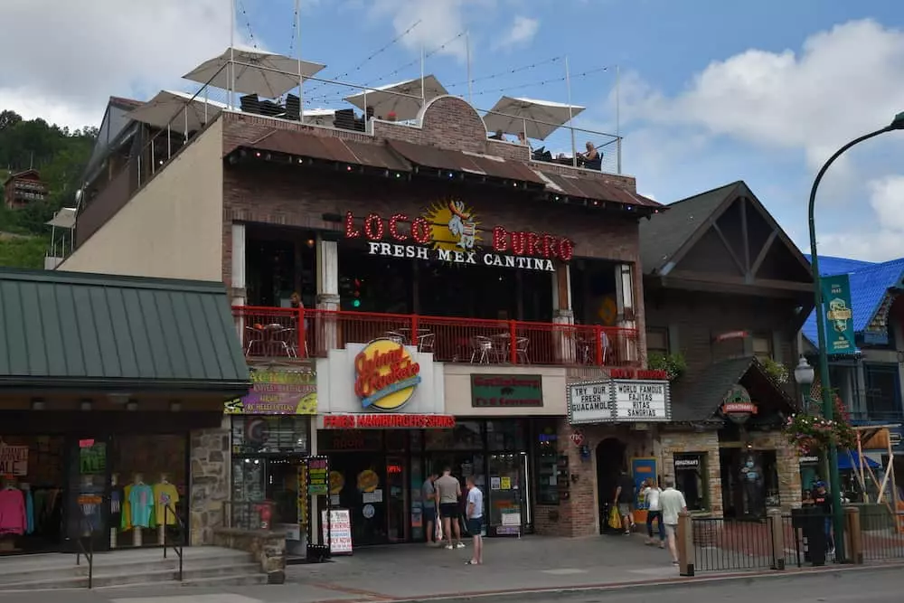 loco burro fresh mex cantina in downtown gatlinburg