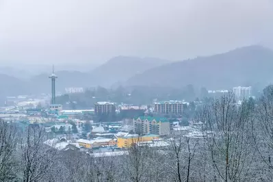 snowy gatlinburg