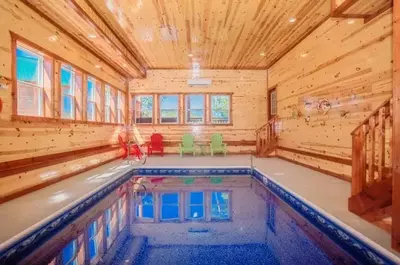 magical mountain retreat gatlinburg cabin with indoor pool