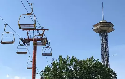 Gatlinburg Space Needle beside Gatlinburg SkyLift