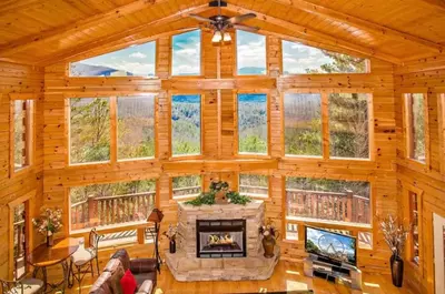 linger lodge mountain view cabin in gatlinburg