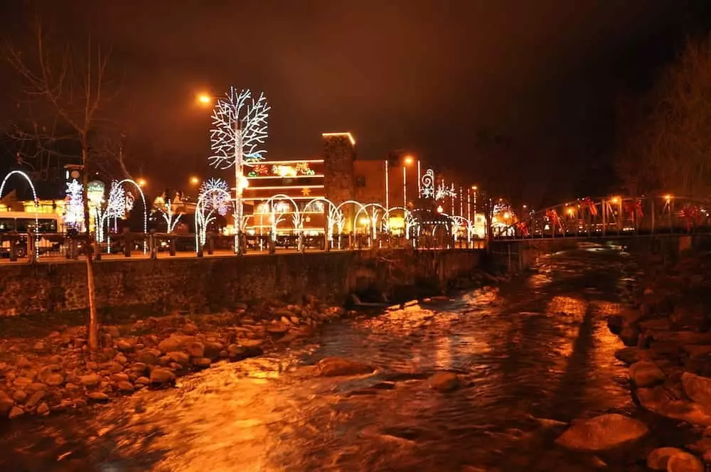 holiday lights in Gatlinburg