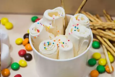 rolled ice cream