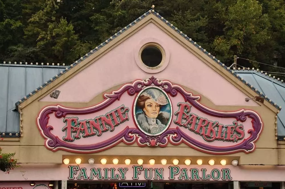 Fannie Farkle's arcade in Gatlinburg.