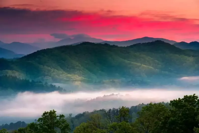 View of the Smoky Mountains