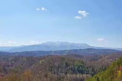 View of the Smoky Mountains from Smokin' View Lodge