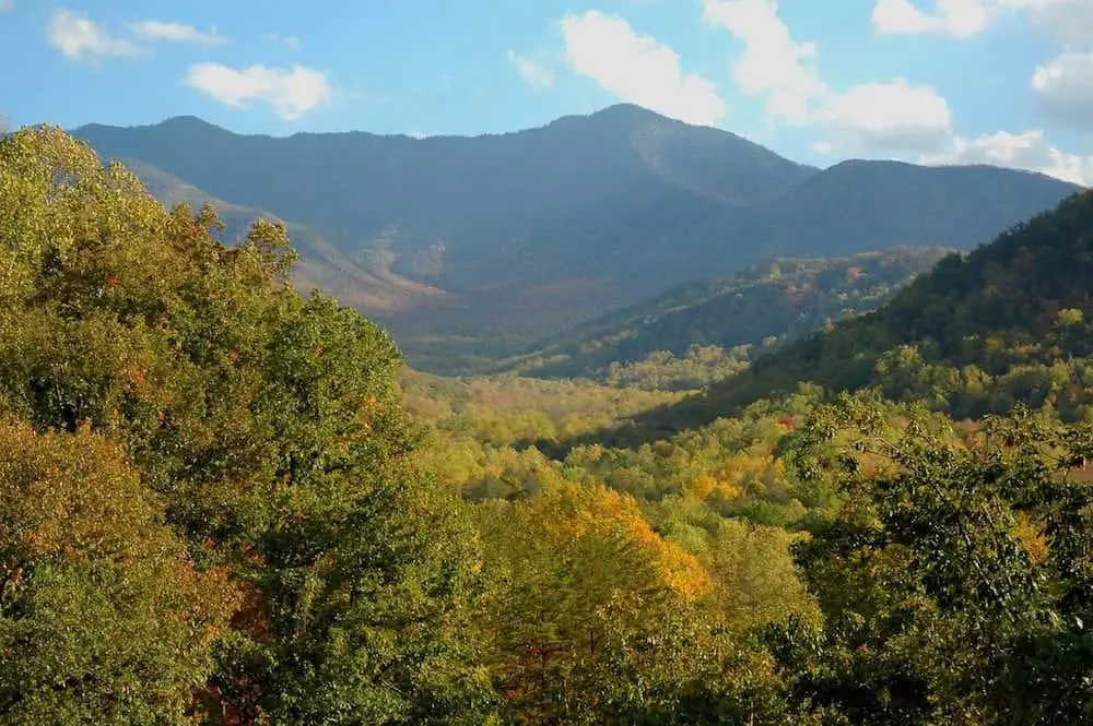 Beautiful Smoky Mountain view near our cabins between Gatlinburg and Pigeon Forge.