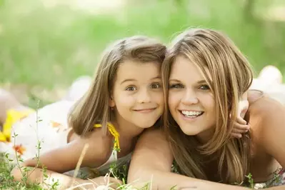 sisters enjoying a Smoky Mountain family vacation