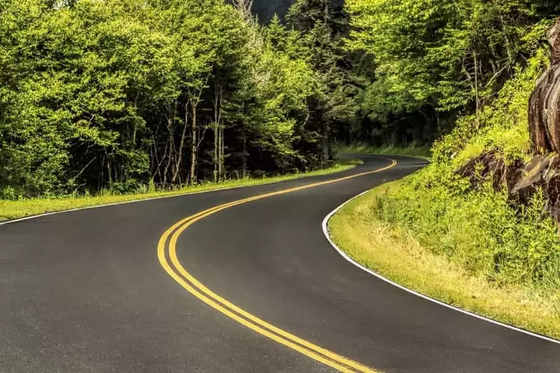 Road through the Great Smoky Mountains National Park