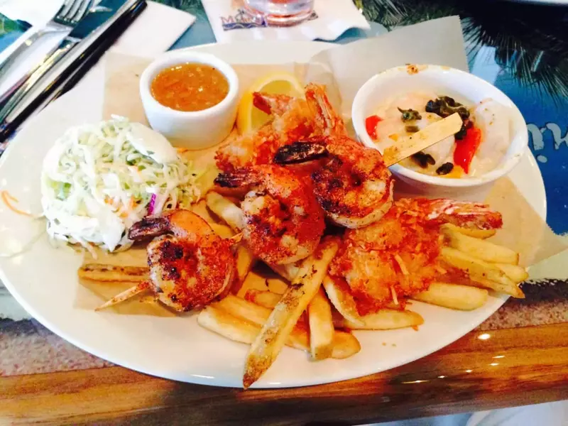 shrimp and fries dish at the Pigeon Forge Margaritaville