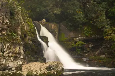 Abrams Falls waterfall in the Great Smoky Mountains National Park