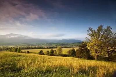 Cades Cove at sunset