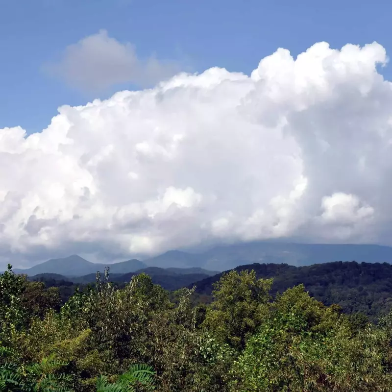 Spring view of the Smoky Mountains