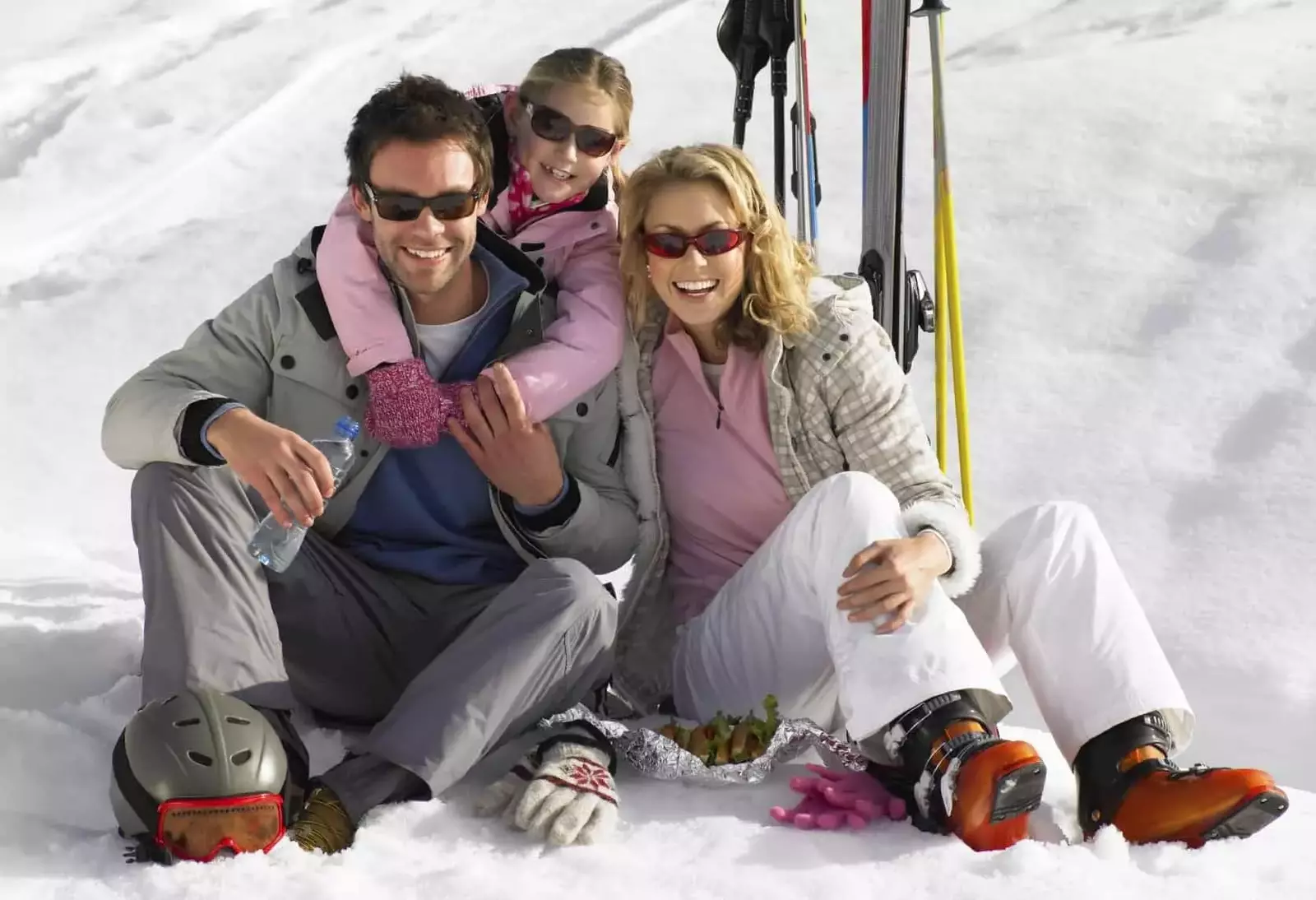 Young Family On Ski Vacation