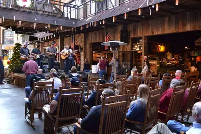 band playing live music at The Holler at Ole Smoky Moonshine