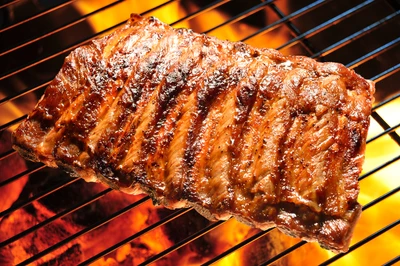 ribs being cooked